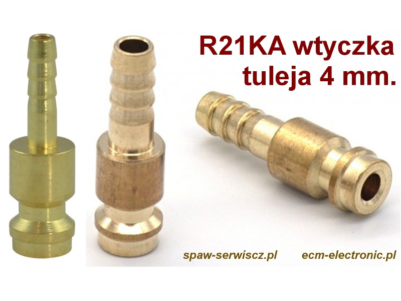 Szybkozcze - wtyk typu R21SF-TF04-MXX, przycze 4 mm.